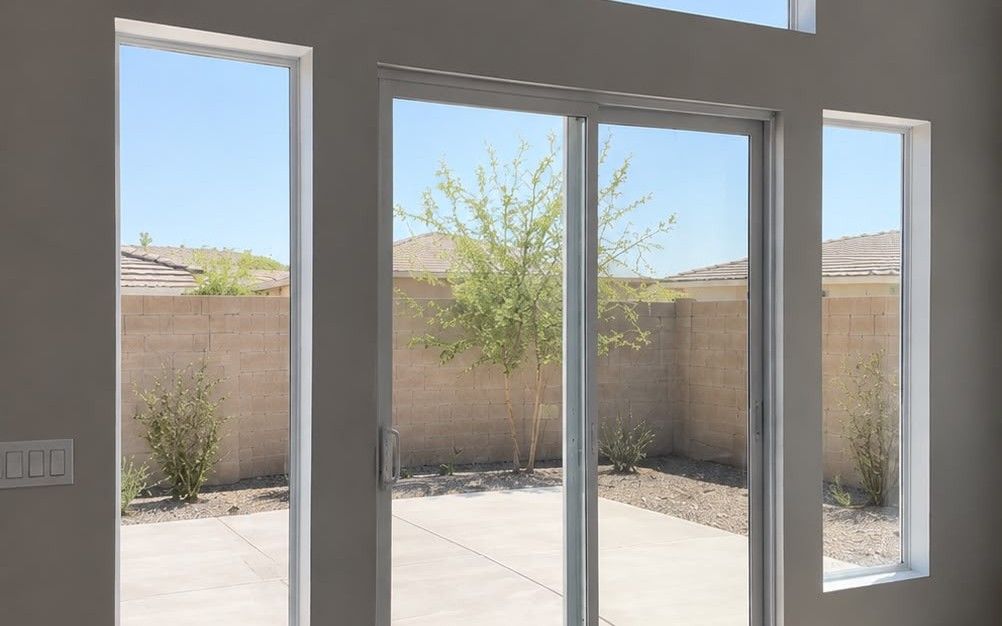 Before: window without proper treatment